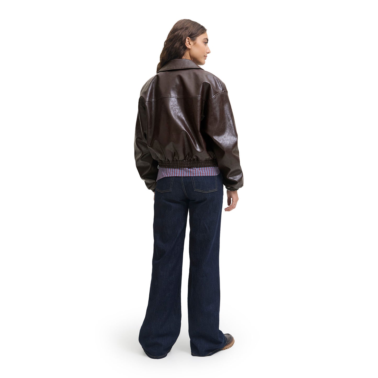 JJXX Jody Shiny Jacket Seal Brown  - 12286416SB