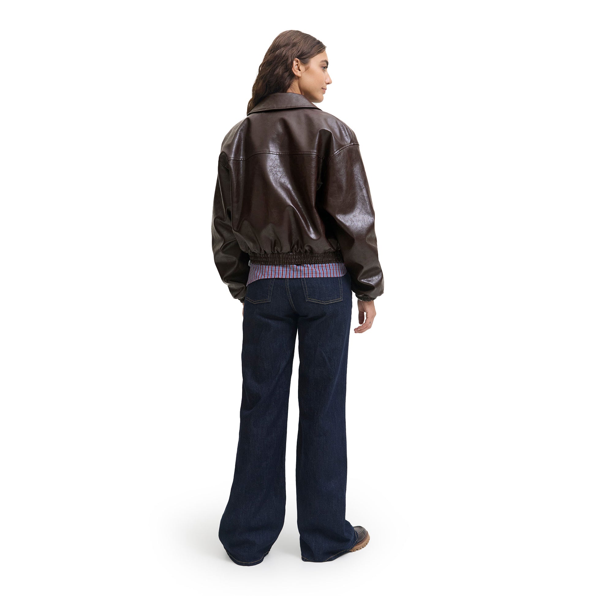 JJXX Jody Shiny Jacket Seal Brown  - 12286416SB