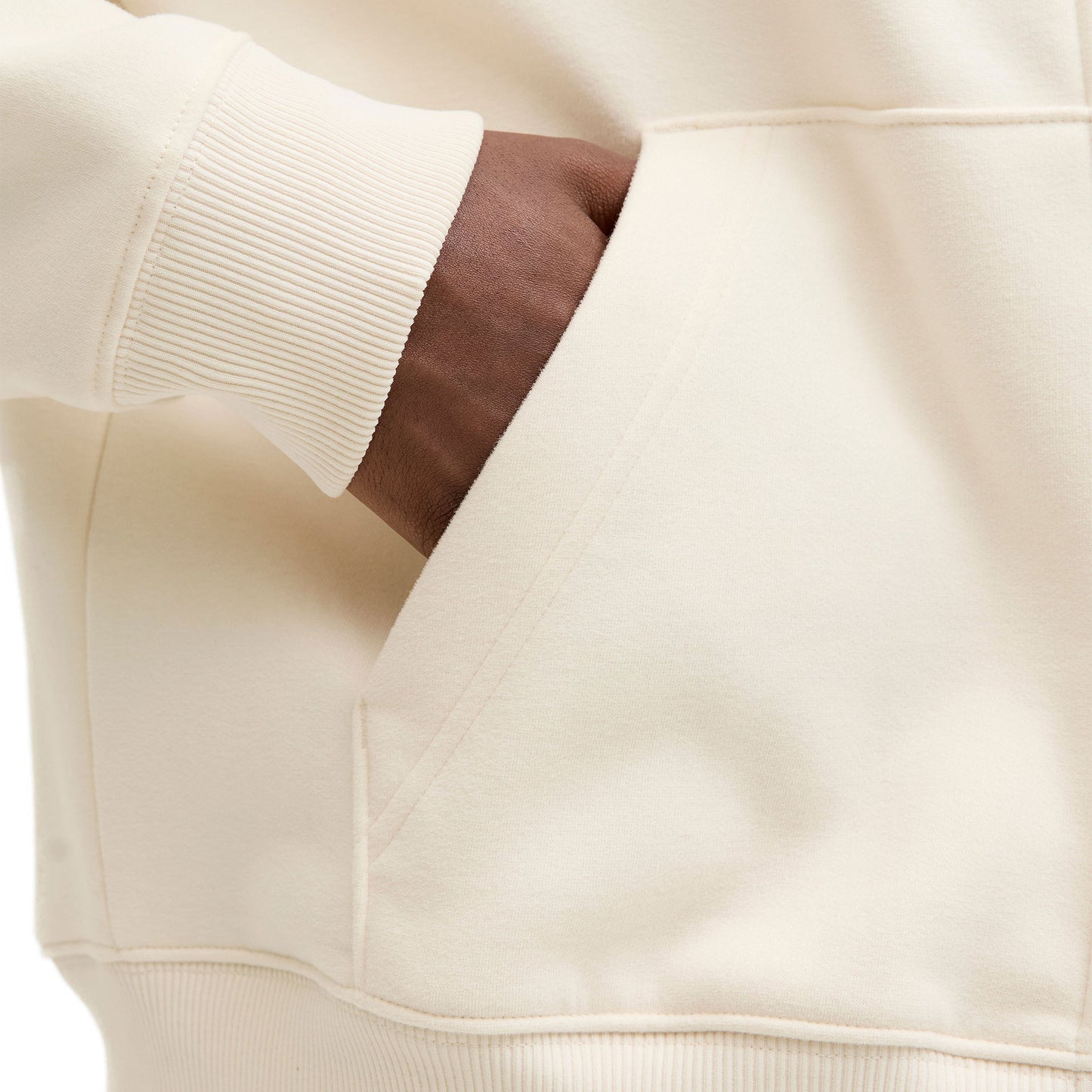 Jack & Jones Bedford Sweat Zip Hood Antique White  - 12286637AW