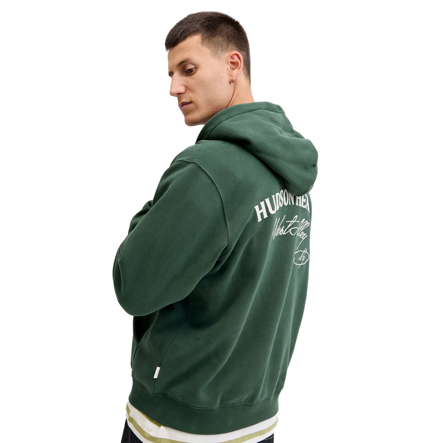 Jack & Jones Bedford Sweat Zip Hood Sycamore  - 12286637S