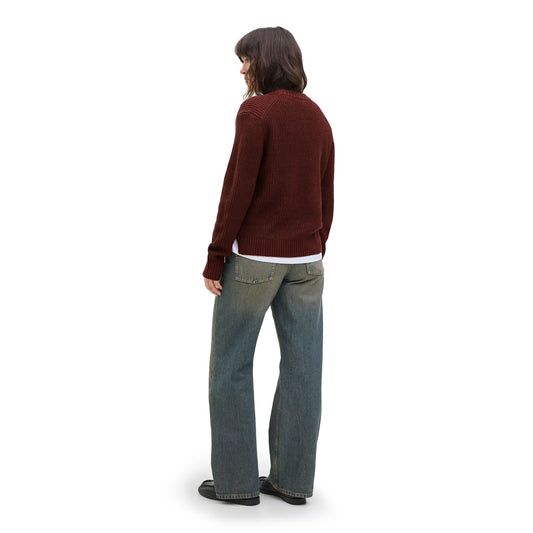 JJXX Global Crew Neck Knit Cabernet  - 12288012C