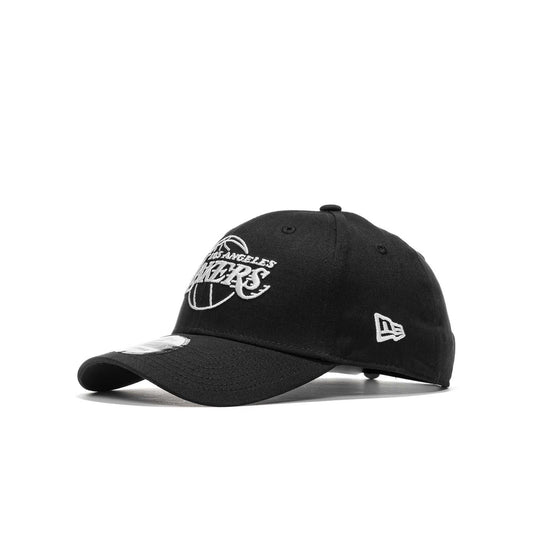 New Era NBA Essential Outline 940 LA Lakers Black/White  - 12292584