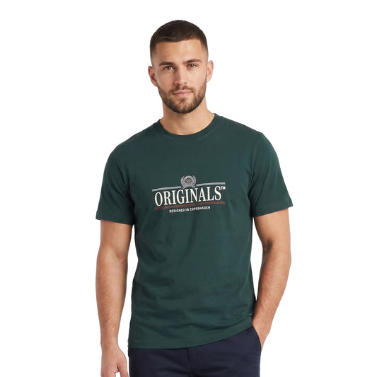 Jack & Jones Frederiksberg Graphic SS Tee Pine Grove  - 12299809PG