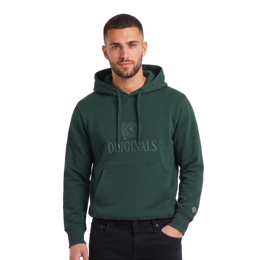 Jack & Jones Frederiksberg Monogram Sweat Hood Pine Grove  - 12300022PG