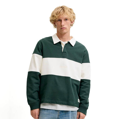 Jack & Jones Frederiksberg Blocking Sweat Polo Pine Grove  - 12300045PG