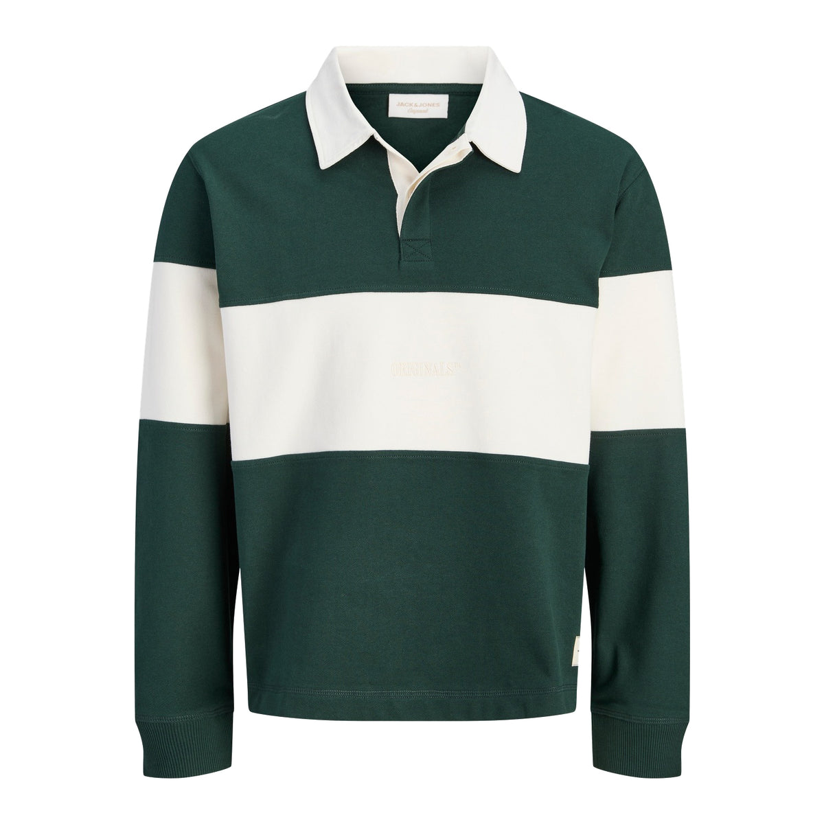Jack & Jones Frederiksberg Blocking Sweat Polo Pine Grove  - 12300045PG