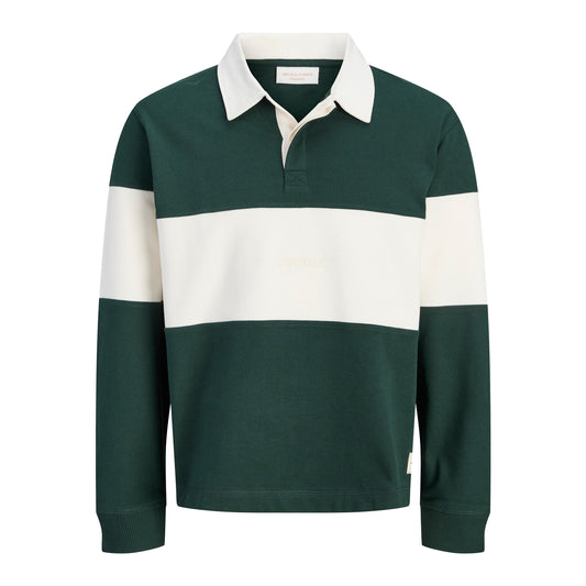 Jack & Jones Frederiksberg Blocking Sweat Polo Pine Grove  - 12300045PG