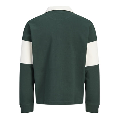 Jack & Jones Frederiksberg Blocking Sweat Polo Pine Grove  - 12300045PG