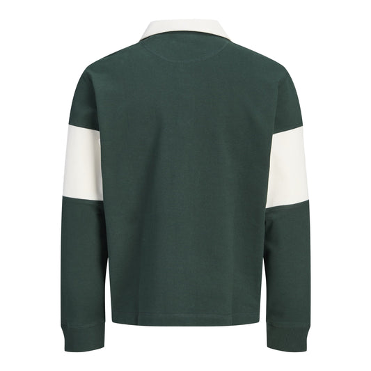 Jack & Jones Frederiksberg Blocking Sweat Polo Pine Grove  - 12300045PG