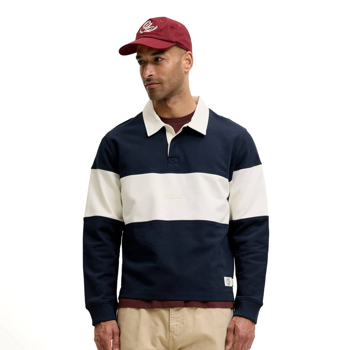 Jack & Jones Frederiksberg Blocking Sweat Polo Sky Captain  - 12300045SC
