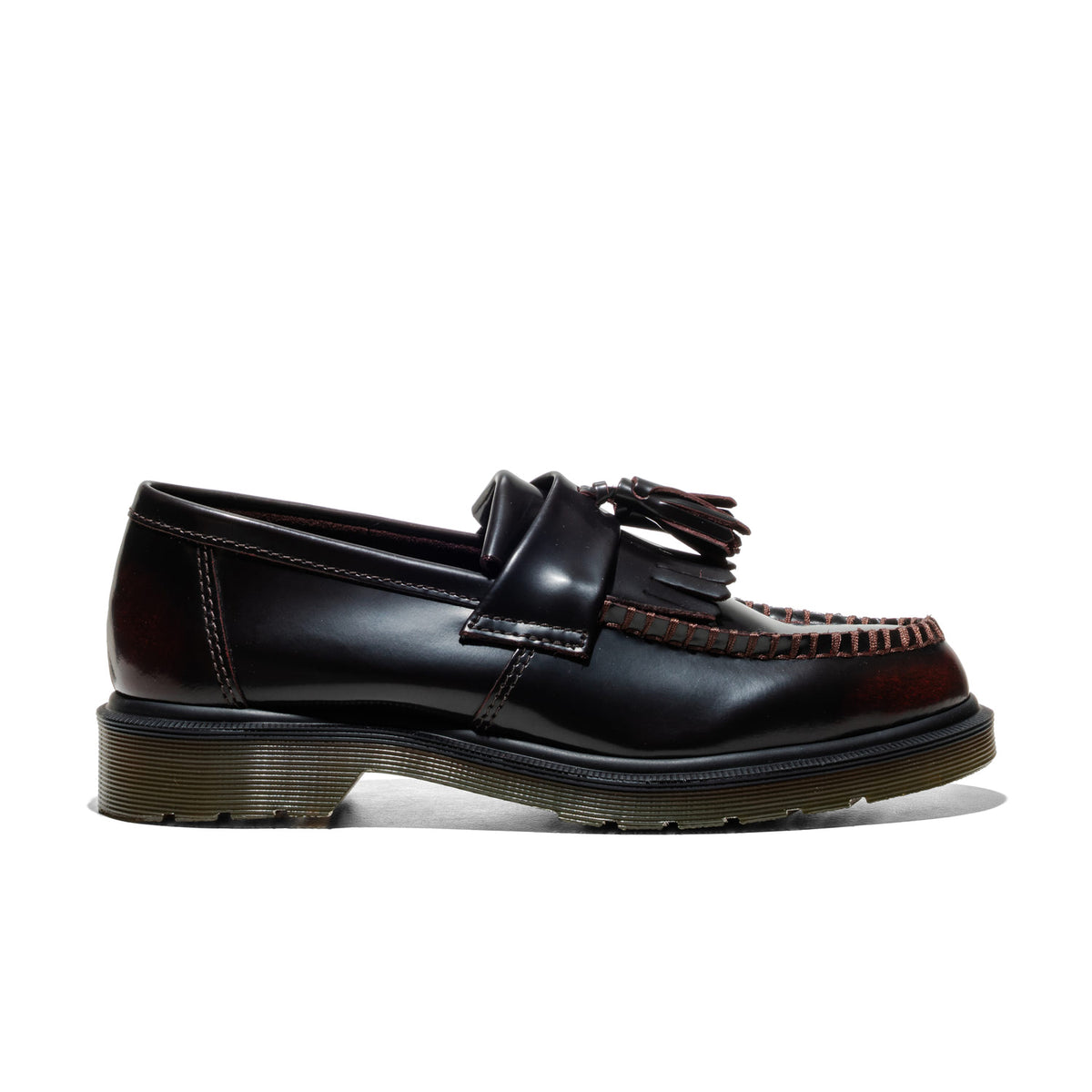 Dr. Martens Adrian Arcadia Leather Tassel Loafers Cherry Red  - 14573601
