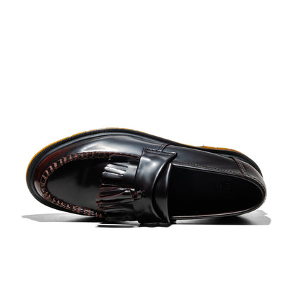 Dr. Martens Adrian Arcadia Leather Tassel Loafers Cherry Red  - 14573601