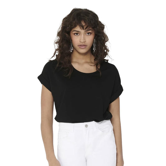 Only Moster S/S O-Neck Top Black  - 15106662B