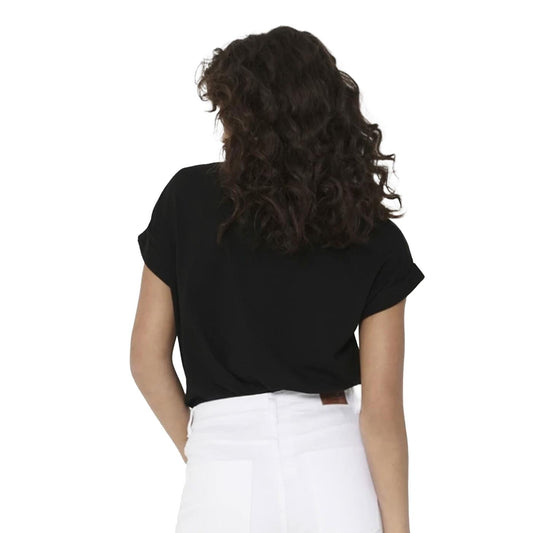 Only Moster S/S O-Neck Top Black  - 15106662B