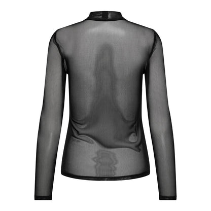 Only Erica Mesh L/S Top Black  - 15141298B