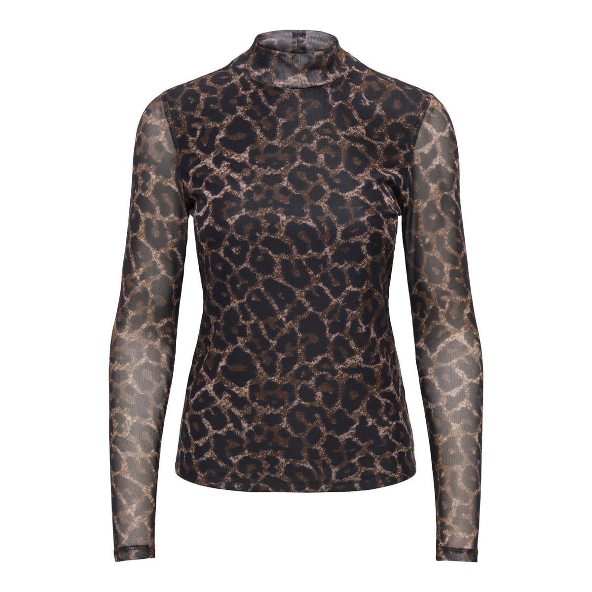 Only Erica Mesh L/S Top Raw Umber  - 15141298RU