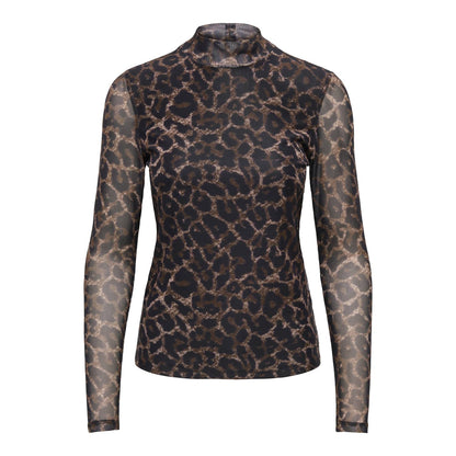 Only Erica Mesh L/S Top Raw Umber  - 15141298RU