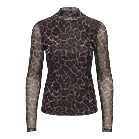 Only Erica Mesh L/S Top Raw Umber  - 15141298RU