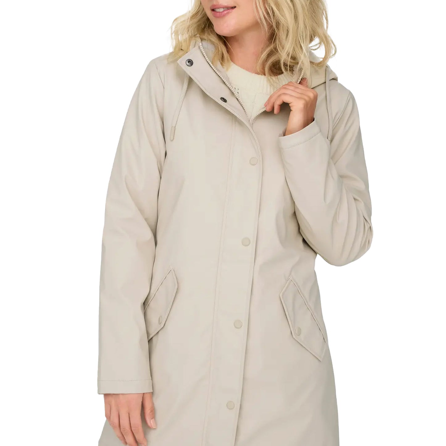 Only Sally Raincoat Oatmeal  - 15206116O