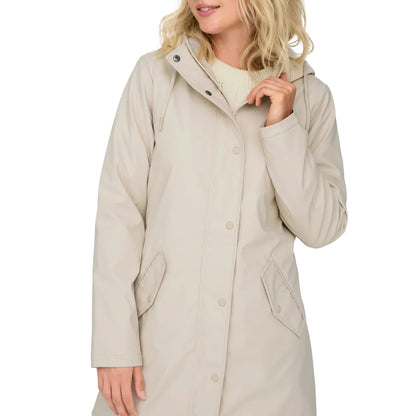 Only Sally Raincoat Oatmeal  - 15206116O