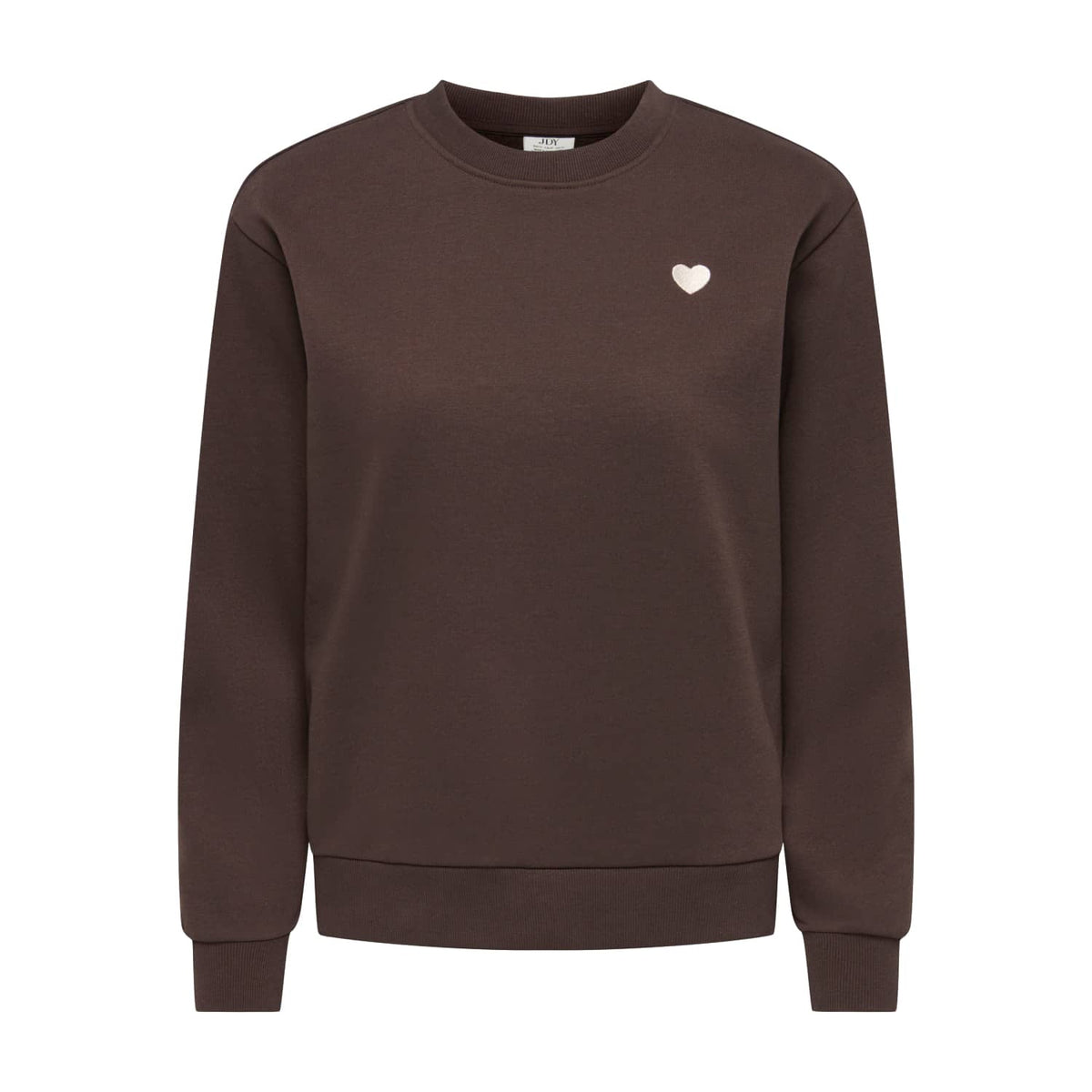JDY Paris L/S Embroidered Sweat Coffee Bean  - 15221015CB