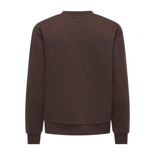 JDY Paris L/S Embroidered Sweat Coffee Bean  - 15221015CB