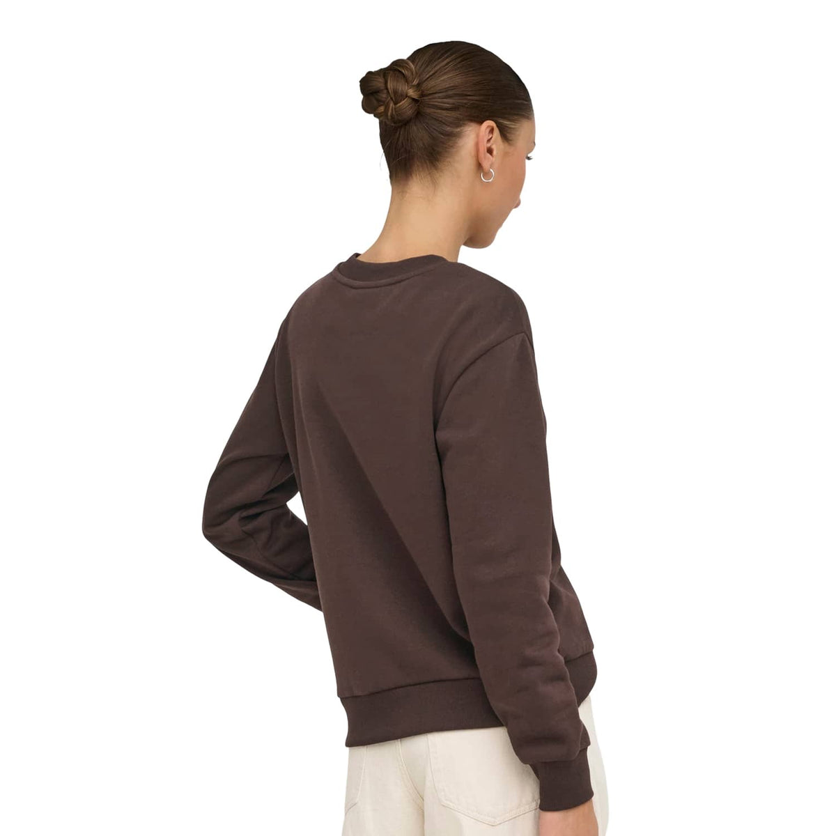 JDY Paris L/S Embroidered Sweat Coffee Bean  - 15221015CB