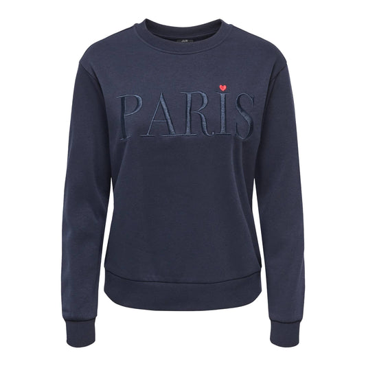 JDY Paris L/S Embroidered Sweat Night Sky  - 15221015NS