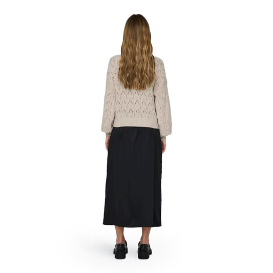 Only Brynn Life Structure L/S Pullover Knit Pumice Stone  - 15222853PS