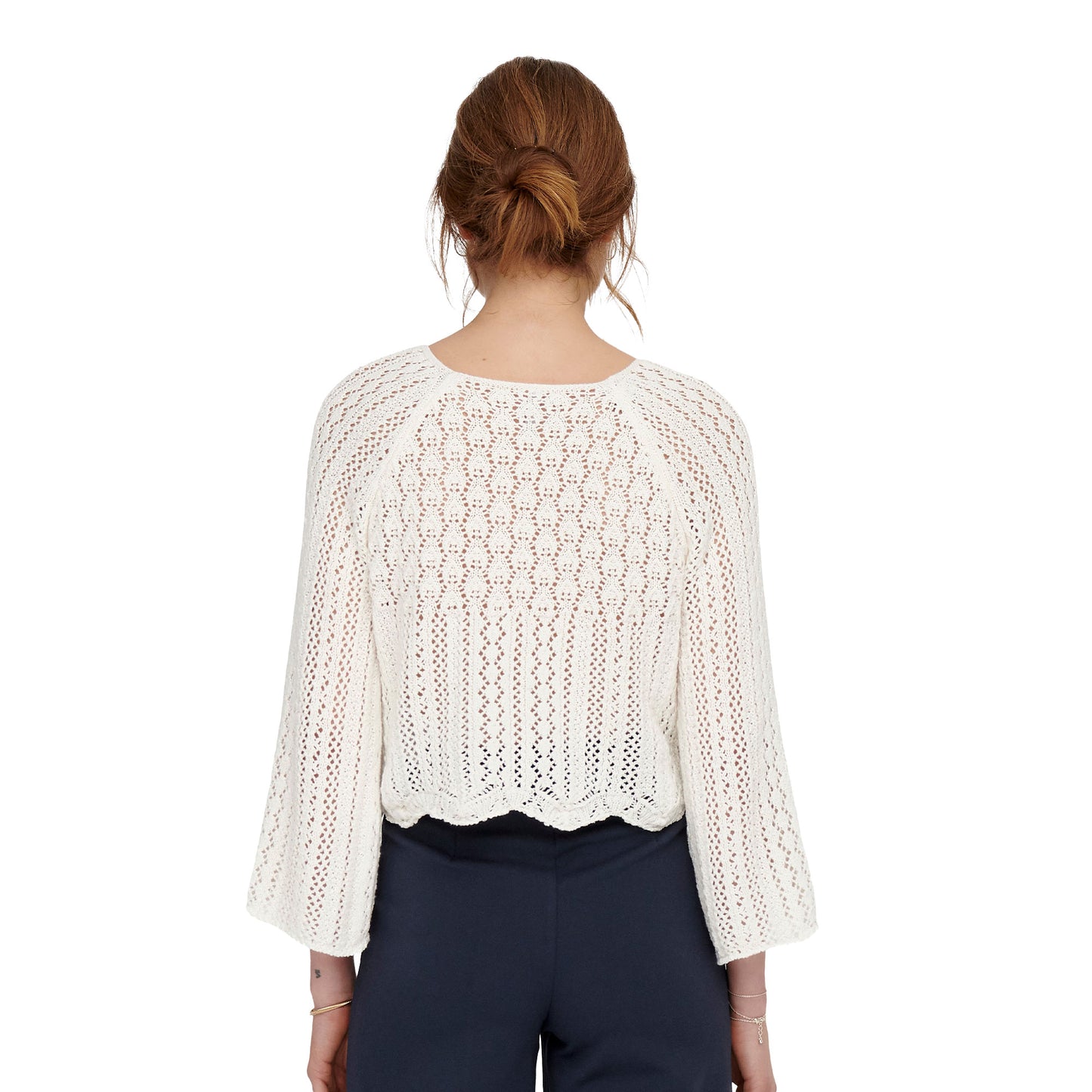 Only Nola 3/4 Pullover Knit Cloud Dancer  - 15233173CD