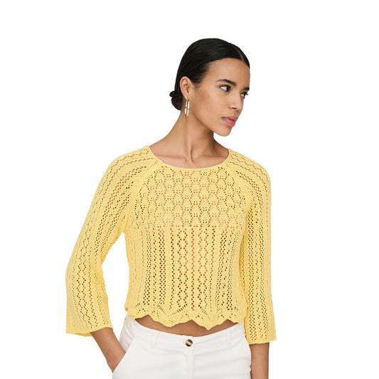 Only Nola 3/4 Pullover Knit Sunlight  - 15233173S