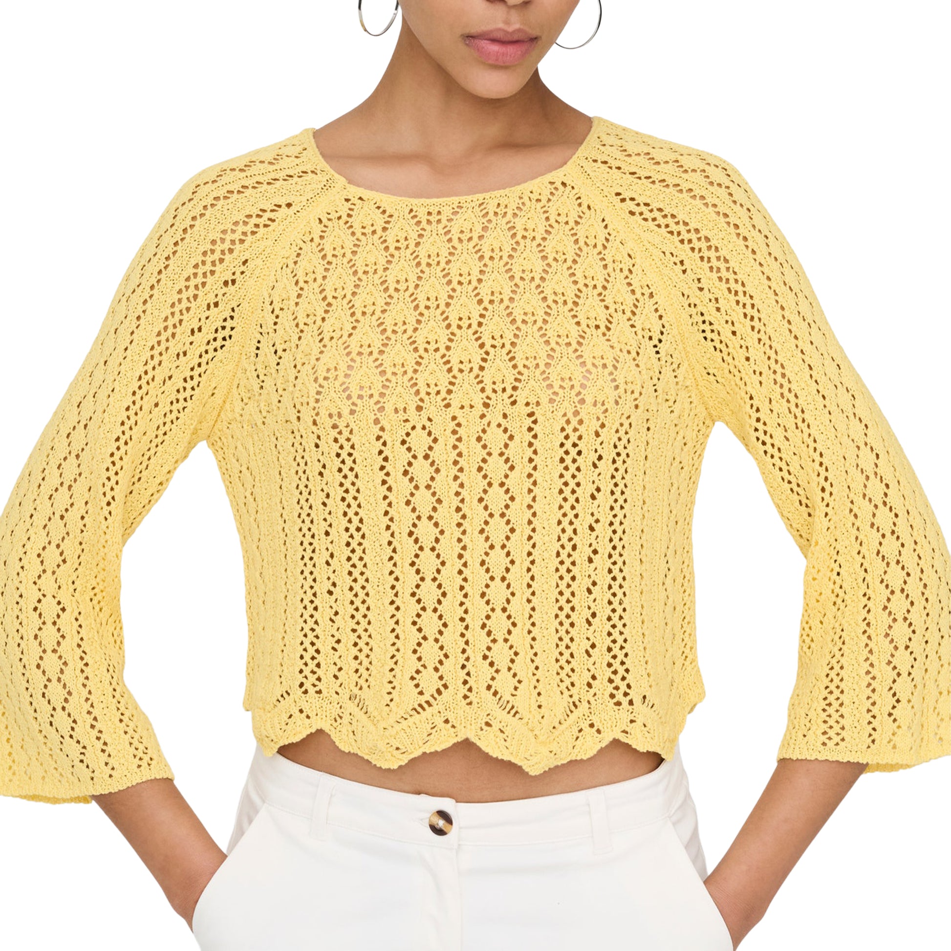 Only Nola 3/4 Pullover Knit Sunlight  - 15233173S