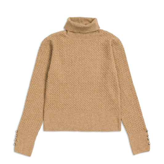 Only Lorena L/S Rollneck Pullover Knit Tannin  - 15239563T