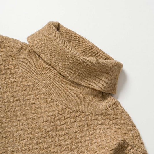Only Lorena L/S Rollneck Pullover Knit Tannin  - 15239563T