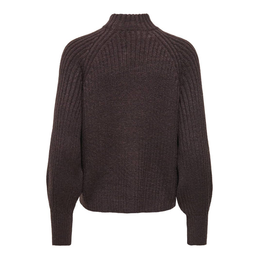 Only Kalibu L/S Pullover Knit Chocolate Brown  - 15248289CB