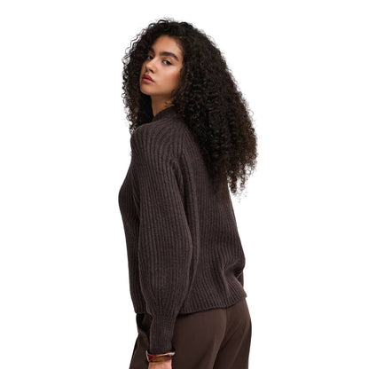 Only Kalibu L/S Pullover Knit Chocolate Brown  - 15248289CB