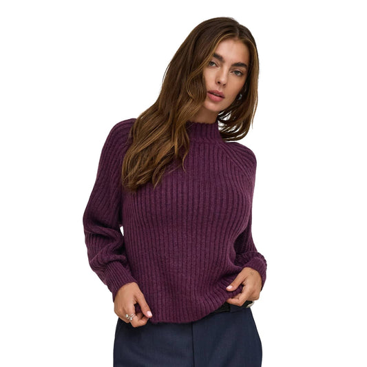 Only Kalibu L/S Pullover Knit Mauve Wine  - 15248289MW