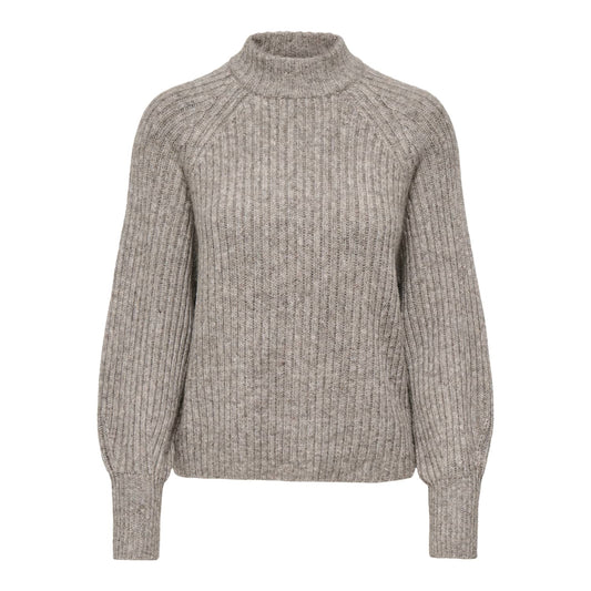 Only Kalibu L/S Pullover Knit Silver Mink  - 15248289SM