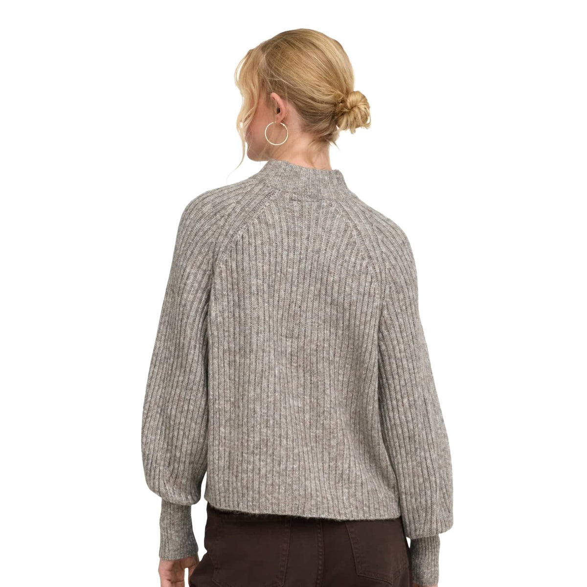 Only Kalibu L/S Pullover Knit Silver Mink  - 15248289SM