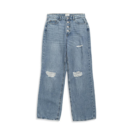 Only Molly Life HW Wide Dnm Dest BJ367 Light Blue Denim  - 15249721LBD