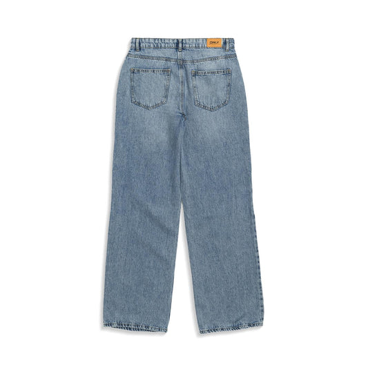 Only Molly Life HW Wide Dnm Dest BJ367 Light Blue Denim  - 15249721LBD
