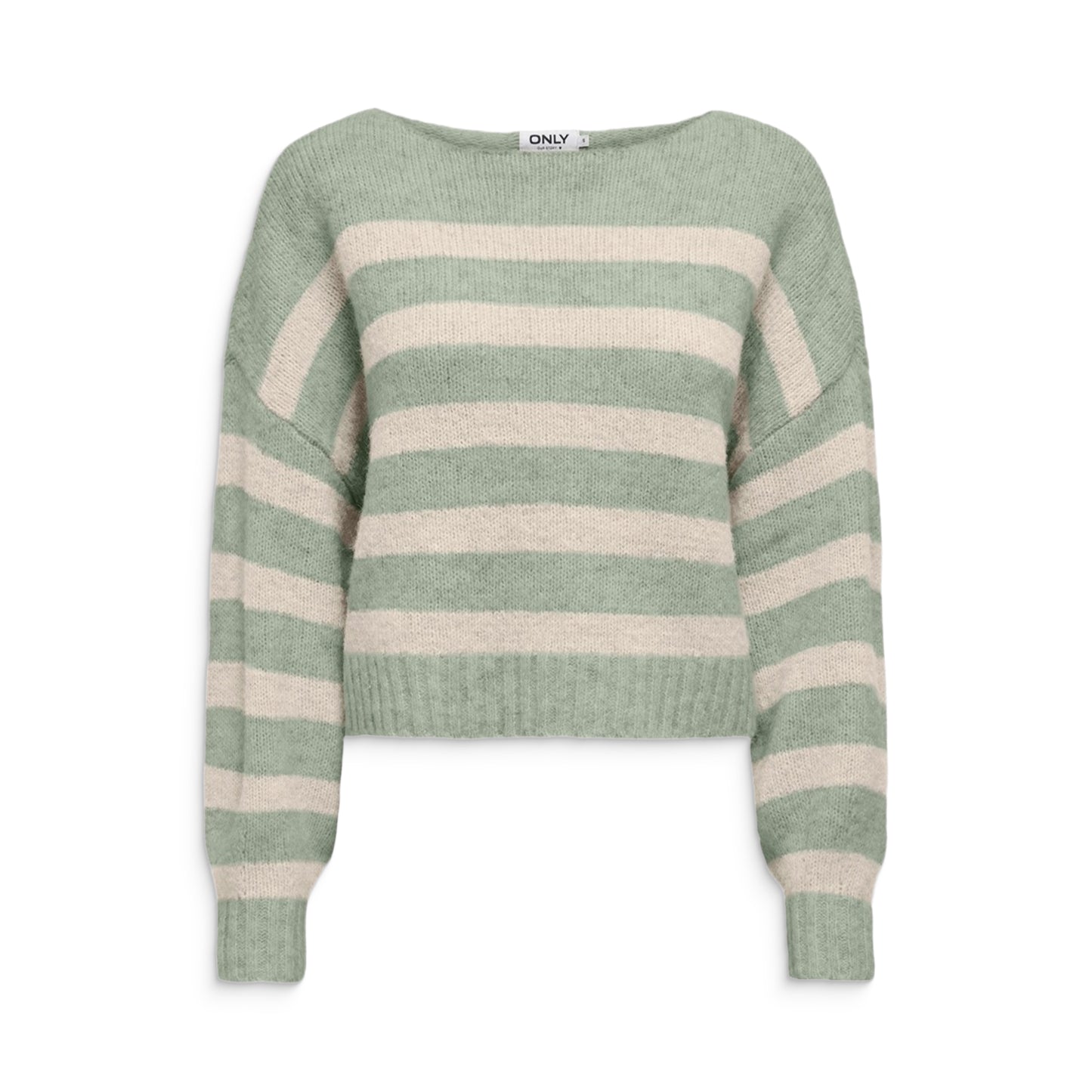 Only Aya Life L/S Boatneck CC Knit Desert Sage  - 15259682DS