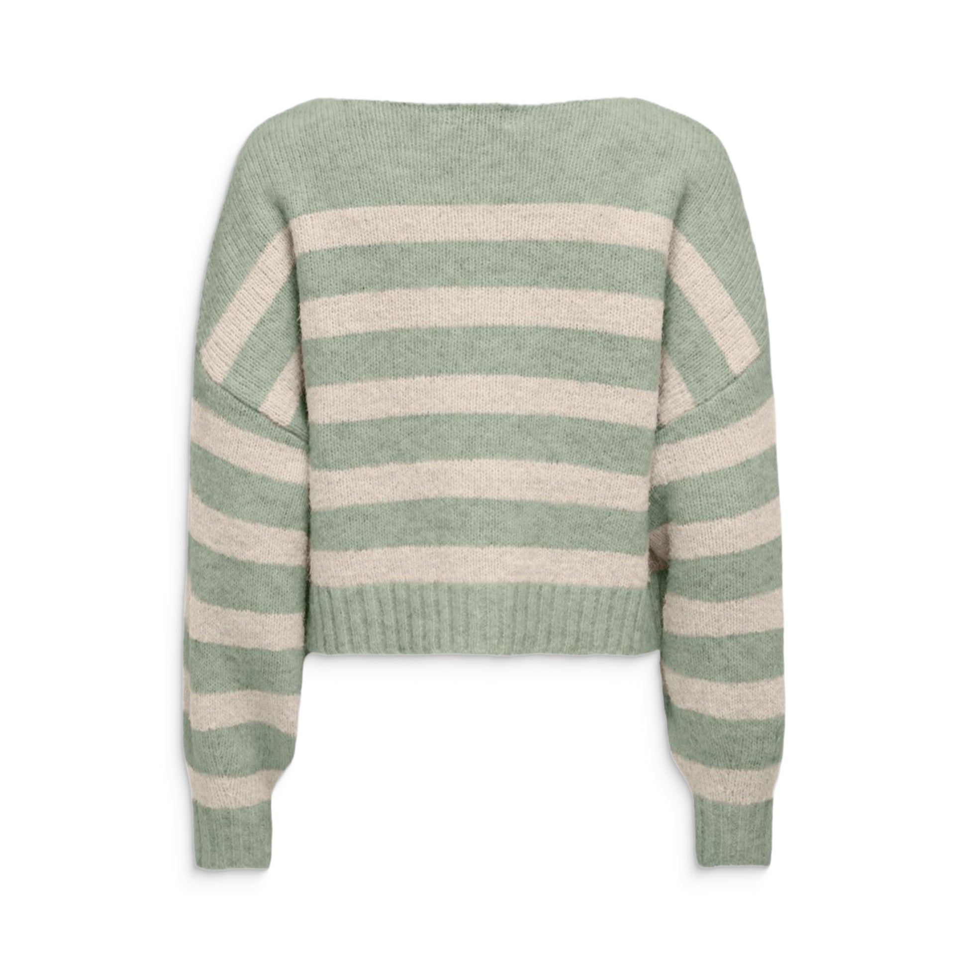 Only Aya Life L/S Boatneck CC Knit Desert Sage  - 15259682DS