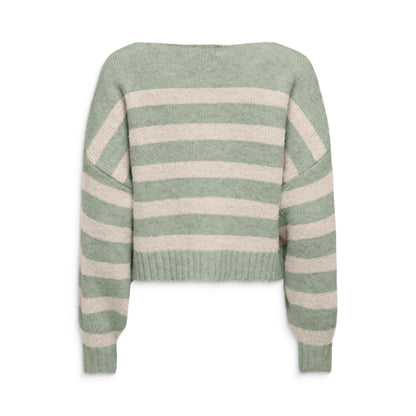 Only Aya Life L/S Boatneck CC Knit Desert Sage  - 15259682DS