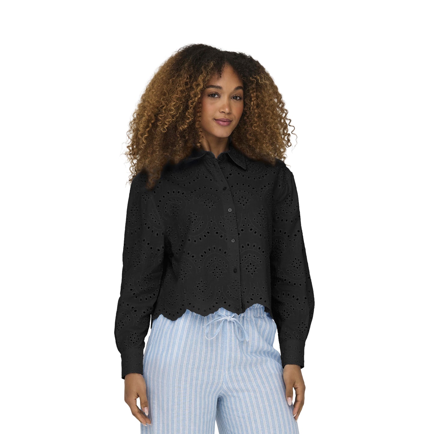 Only Valais L/S Shirt Black  - 15269568B