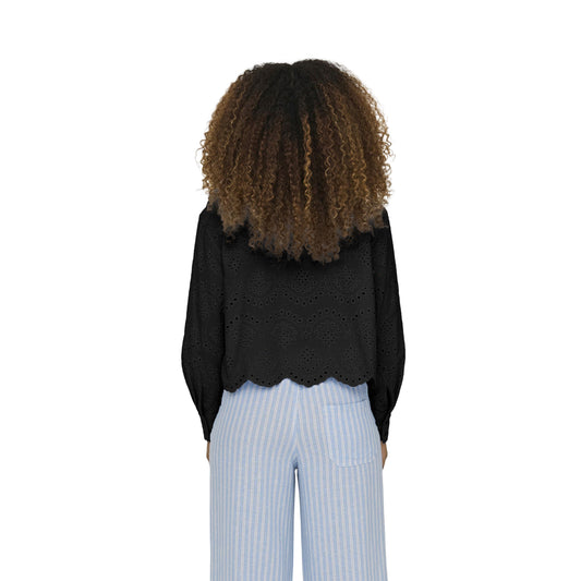 Only Valais L/S Shirt Black  - 15269568B
