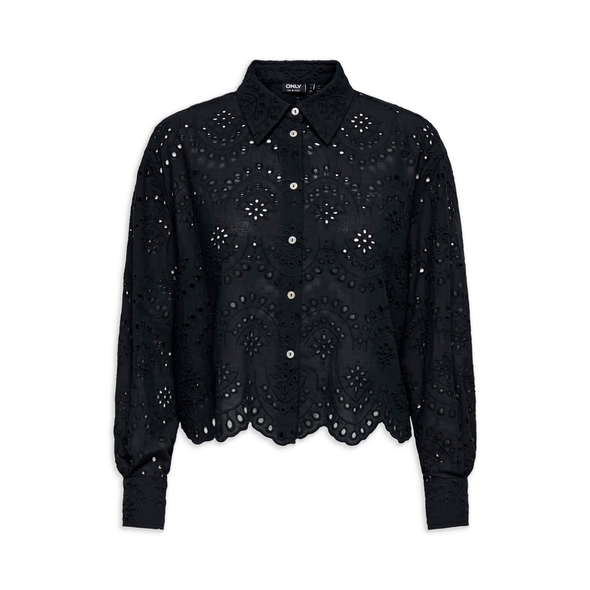 Only Valais L/S Shirt Black  - 15269568B