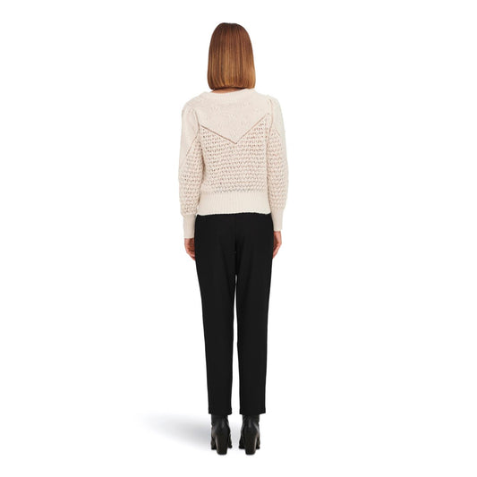 JDY Sigrid Life L/S Yoke Structure PO Knit Cement  - 15271577C