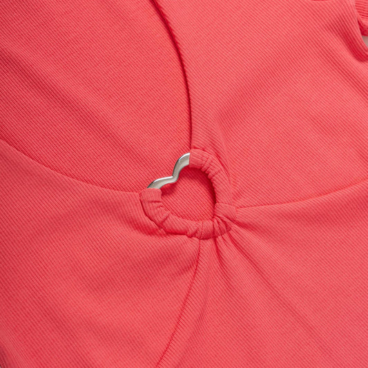 Only Freja Life S/S Trim Top Coral  - 15289556C