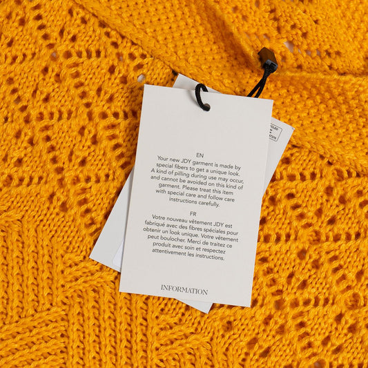 JDY Sun S/L Halterneck Top Knit Butterscotch  - 15291815B
